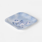 Blue Rocking Horse Paper Bord (Gebogen)