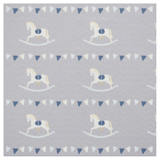 Blue Rocking Horse Stof