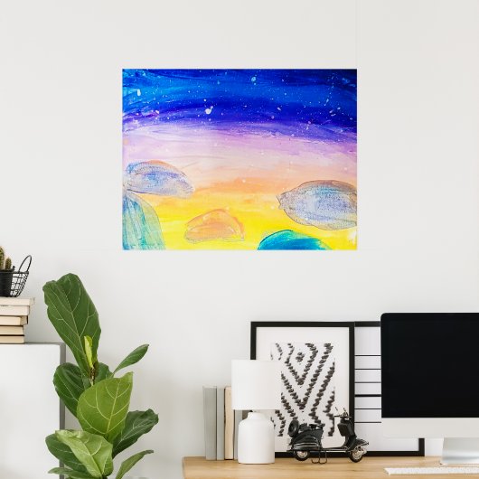 Blue Rocks - Poster (Bureau à domicile)