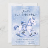 Blue Rocse Invitation Anniversaire (Devant)