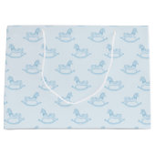 Blue Rocse Motif Baby shower  cadeau sac (Devant)