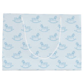 Blue Rocse Motif Baby shower  cadeau sac (Dos)