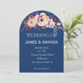 Blue Romantic Classic Personalized  Kaart (Staand voorkant)