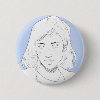 Blue Ronde Button 5,7 Cm
