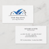 Blue Roof house-makelaar Visitekaartje (Voorkant / Achterkant)