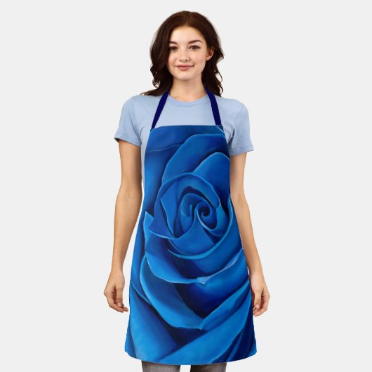 Blue Roos Apron Schort (Gedragen)