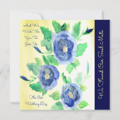 Blue Roos Artsy Aankondiging (Achterkant)