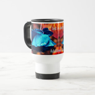 Blue Roos Floral Art, op maat gemaakt Reisbeker