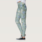 Blue Roos Floral Patterned | LEGGINGS (Links)