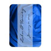 Blue Roos Personal Wedding Magneet (Verticaal)