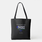 Blue Roos Police Wife Tote Bag (Achterkant)