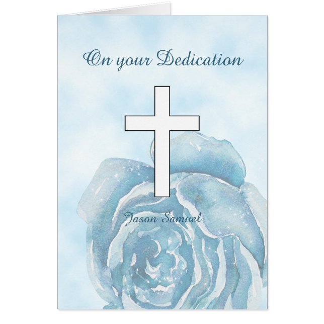 Blue roos sparkle Dedication (Voorkant)