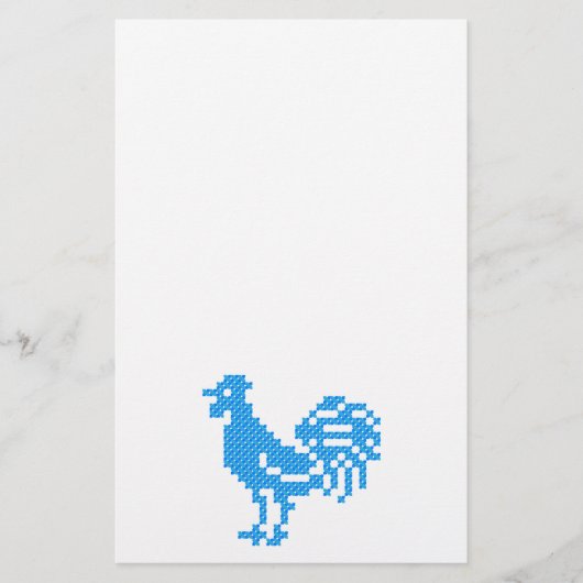 Blue Rooster Briefpapier (Voorkant)