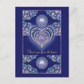 Blue Rosace Briefkaart (Voorkant)