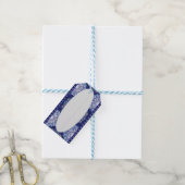 Blue Rosace Cadeaulabel (Met Touw)