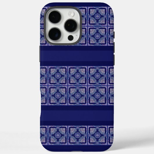 Blue Rosace Case-Mate iPhone Case (Achterkant)