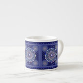 Blue Rosace Espresso Kop (Voorkant rechts)