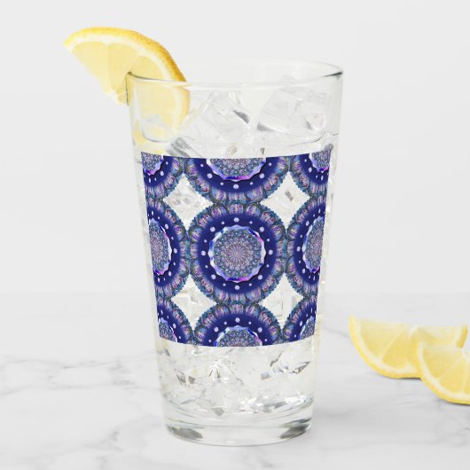 Blue Rosace Glas (Voorkant ijs)