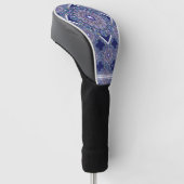 Blue Rosace Golfheadcover (Schuin)