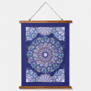 Blue Rosace Hangend Wandkleed