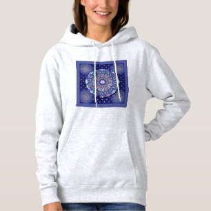 Blue Rosace Hoodie