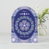 Blue Rosace Kaart (Staand voorkant)