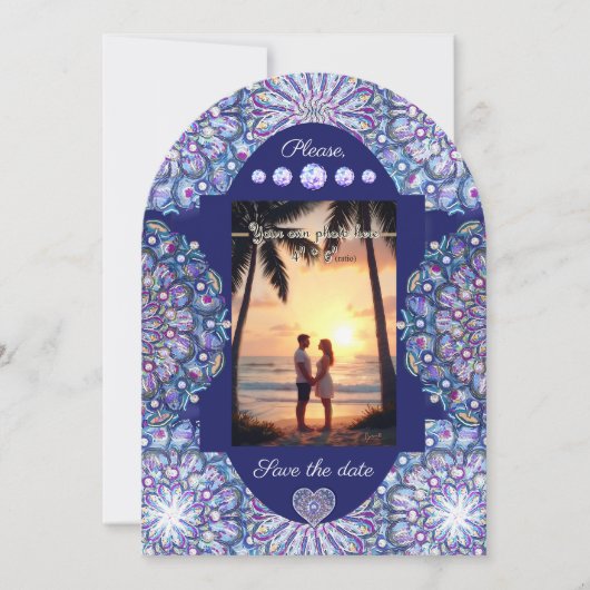 Blue Rosace Kaart (Voorkant)