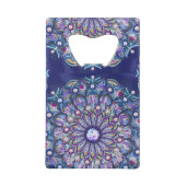 Blue Rosace Kredietkaart Flessenopener (Achterkant)