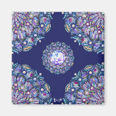 Blue Rosace Magneet (Voorkant)