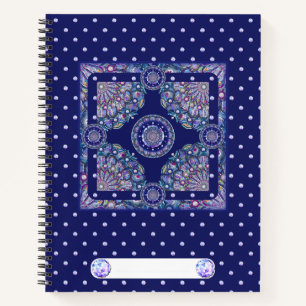 Blue Rosace Notitieboek