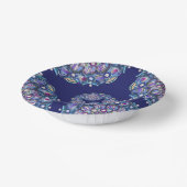 Blue Rosace Papieren Kommen (Gebogen)