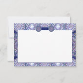 Blue Rosace RSVP Kaartje (Achterkant)