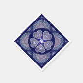 Blue Rosace Servet (Hoek)