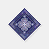 Blue Rosace Servet (Hoek)