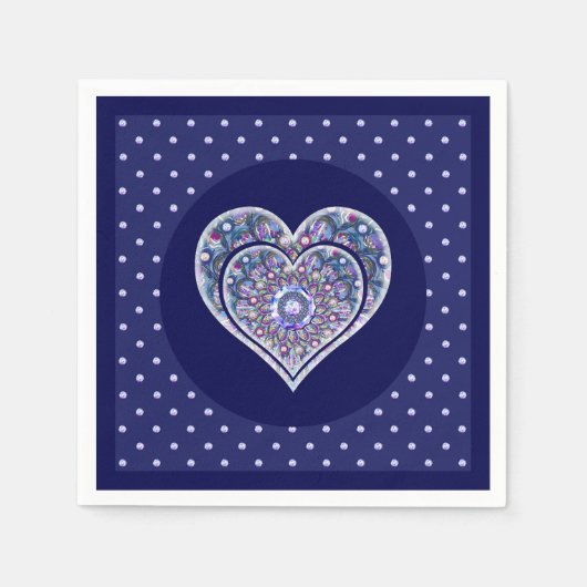 Blue Rosace Servet (Voorkant)