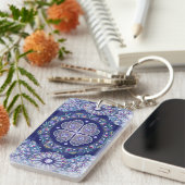 Blue Rosace Sleutelhanger (Voorkant Rechts)