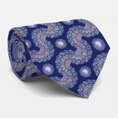 Blue Rosace Stropdas (Opgerold)