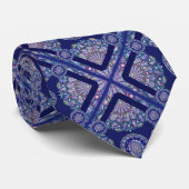 Blue Rosace Stropdas (Opgerold)