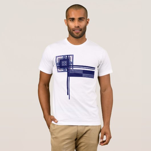 Blue Rosace T-shirt (Voorkant volledig)