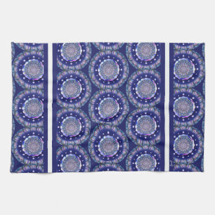 Blue Rosace Theedoek