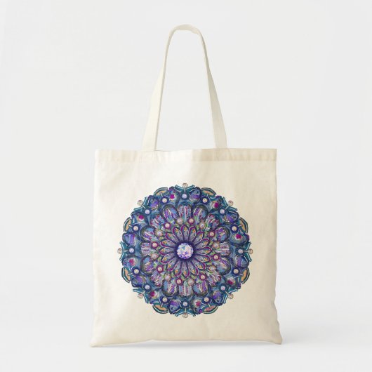 Blue Rosace Tote Bag (Voorkant)