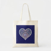 Blue Rosace Tote Bag (Voorkant)