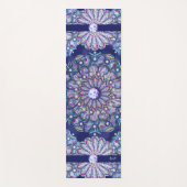 Blue Rosace Yogamat (Voorkant)
