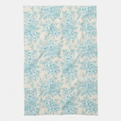 Blue Rose Bouquet Garden Floral Pattern Theedoek (Verticaal)