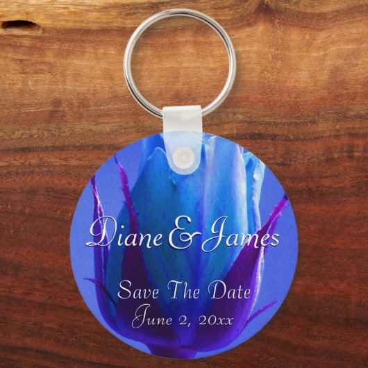 Blue Rose Delight Sleutelhanger (Voorkant)