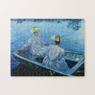 Blue Rowboat Monet Fine Art Legpuzzel