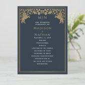 Blue Royal Lion Programme Médiéval de mariage d'ép (Debout devant)