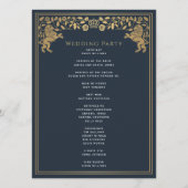 Blue Royal Lion Programme Médiéval de mariage d'ép (Dos)