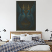 Blue Royal Phoenix Duo · Impression sur toile de l (Insitu(Chambre))