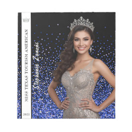 Blue Royale Pageant Photo Autograph Pad Notitieblok